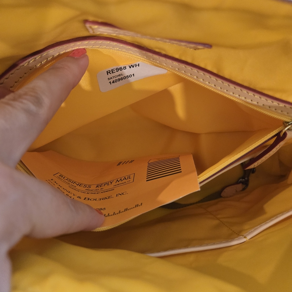 Dooney & Bourke Patent Floral Satchel Crossbody In Rose Garden - Picture 15 of 16